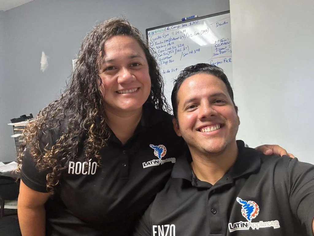 Rocío and Enzo — owners of Latin Appliances LLC